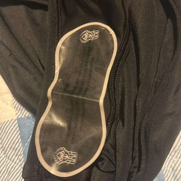 We Are HAH Wrap It Up One Piece Wrap Style Swimsuit Black Secret Pocket - Picture 11 of 16